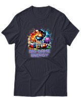 T-Shirt Αντρικό - Big Game Energy - Color Thumbnail Σκούρο Μπλε
