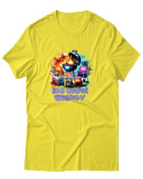 T-Shirt Αντρικό - Big Game Energy - Color Thumbnail Κίτρινο