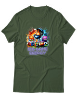 T-Shirt Αντρικό - Big Game Energy - Color Thumbnail Κυπαρισσί