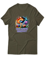 T-Shirt Αντρικό - Big Game Energy - Color Thumbnail Χακί