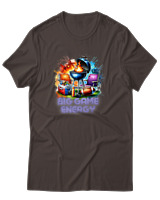 T-Shirt Αντρικό - Big Game Energy - Color Thumbnail Καφέ