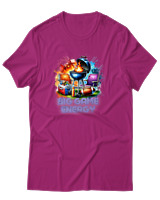 T-Shirt Αντρικό - Big Game Energy - Color Thumbnail Φουξια