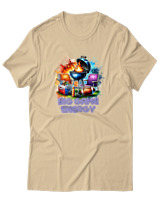 T-Shirt Αντρικό - Big Game Energy - Color Thumbnail Μπεζ