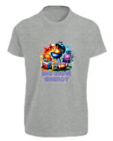T-Shirt Fit Αντρικό - Big Game Energy - Color Thumbnail Γκρι Μελανζέ