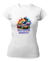 T-Shirt Στενή Γραμμή Γυναικείο - Big Game Energy - Color Thumbnail ΄Ασπρο