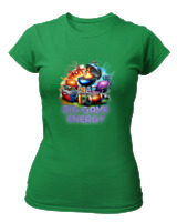 T-Shirt Στενή Γραμμή Γυναικείο - Big Game Energy - Color Thumbnail Πράσινο