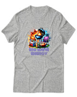 T-Shirt  Γυναικείο - Big Game Energy - Color Thumbnail Γκρί Μελανζέ