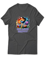 T-Shirt  Γυναικείο - Big Game Energy - Color Thumbnail Ανθρακί