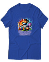 T-Shirt  Γυναικείο - Big Game Energy - Color Thumbnail Μπλέ Ρουά