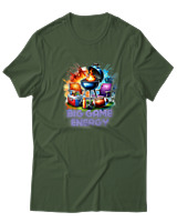 T-Shirt  Γυναικείο - Big Game Energy - Color Thumbnail Κυπαρισσί