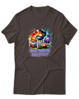 T-Shirt  Γυναικείο - Big Game Energy - Color Thumbnail Καφέ