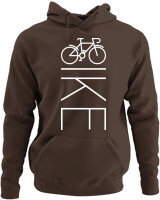 Φούτερ με κουκούλα - Bike - Color Thumbnail Καφέ