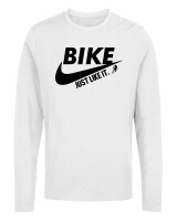 Μακρυμάνικο Μακό - Bike Just Like It - Color Thumbnail 'Ασπρο