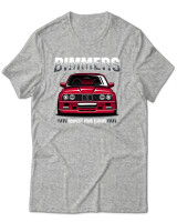 T-Shirt Unisex - Bimmers - Color Thumbnail Γκρι Μελανζέ