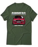 T-Shirt Unisex - Bimmers - Color Thumbnail Κυπαρισσί