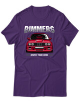 T-Shirt Unisex - Bimmers - Color Thumbnail Σκούρο Μωβ