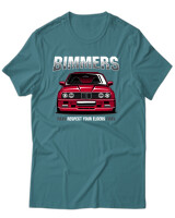 T-Shirt Unisex - Bimmers - Color Thumbnail Μπλε Πράσινο