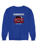 Φούτερ χωρίς κουκούλα Γυναικείο - Bimmers - Color Thumbnail Μπλε Ρουά
