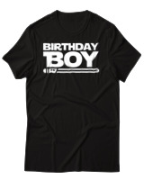 T-Shirt Αντρικό - Birthday Boy - Color Thumbnail Μαύρο