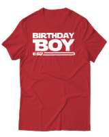 T-Shirt Αντρικό - Birthday Boy - Color Thumbnail Κόκκινο