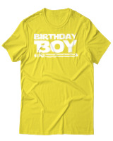 T-Shirt Αντρικό - Birthday Boy - Color Thumbnail Κίτρινο