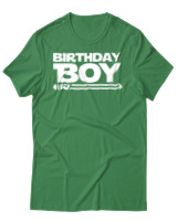 T-Shirt Αντρικό - Birthday Boy - Color Thumbnail Πράσινο