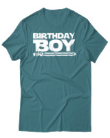 T-Shirt Αντρικό - Birthday Boy - Color Thumbnail Μπλε Πράσινο