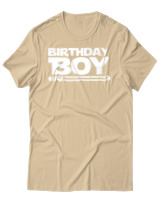 T-Shirt Αντρικό - Birthday Boy - Color Thumbnail Μπεζ