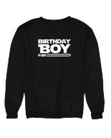 Φούτερ χωρίς κουκούλα Γυναικείο - Birthday Boy - Color Thumbnail Μαύρο