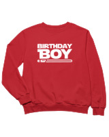 Φούτερ χωρίς κουκούλα Παιδικό - Birthday Boy - Color Thumbnail Κόκκινο