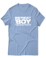 T-Shirt  Γυναικείο - Birthday Boy - Color Thumbnail Γαλάζιο