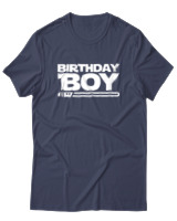 T-Shirt  Γυναικείο - Birthday Boy - Color Thumbnail Μπλέ Γκρί