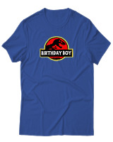 T-Shirt Αντρικό - Birthday Boy - Color Thumbnail Μπλε Ρουά
