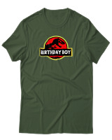 T-Shirt Αντρικό - Birthday Boy - Color Thumbnail Κυπαρισσί