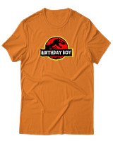 T-Shirt Αντρικό - Birthday Boy - Color Thumbnail Πορτοκαλί