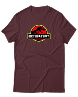 T-Shirt Αντρικό - Birthday Boy - Color Thumbnail Μπορντό