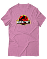 T-Shirt Αντρικό - Birthday Boy - Color Thumbnail Ροζ