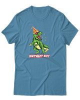 T-Shirt Αντρικό - Birthday Boy - Color Thumbnail Τιρκουάζ