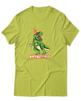 T-Shirt Αντρικό - Birthday Boy - Color Thumbnail Λαχανί