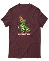 T-Shirt Αντρικό - Birthday Boy - Color Thumbnail Μπορντό