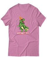 T-Shirt Αντρικό - Birthday Boy - Color Thumbnail Ροζ