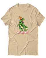 T-Shirt Αντρικό - Birthday Boy - Color Thumbnail Μπεζ