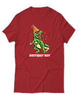 T-Shirt  Γυναικείο - Birthday Boy - Color Thumbnail Κόκκινο