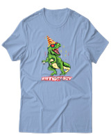 T-Shirt  Γυναικείο - Birthday Boy - Color Thumbnail Γαλάζιο