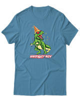 T-Shirt  Γυναικείο - Birthday Boy - Color Thumbnail Τυρκουάζ