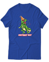 T-Shirt  Γυναικείο - Birthday Boy - Color Thumbnail Μπλέ Ρουά