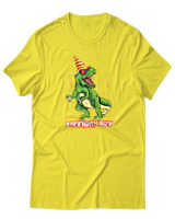 T-Shirt  Γυναικείο - Birthday Boy - Color Thumbnail Κίτρινο