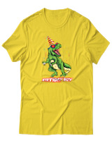 T-Shirt  Γυναικείο - Birthday Boy - Color Thumbnail Κίτρινο Χρυσό
