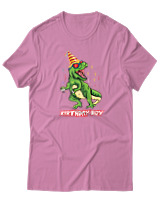 T-Shirt  Γυναικείο - Birthday Boy - Color Thumbnail Ροζ