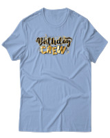 T-Shirt Αντρικό - Birthday Crew - Color Thumbnail Γαλάζιο